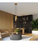 Gold wall lamps - Sollux Wall lamp KARBON 20 gold SL.1651 - product 10