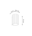 Tube wall lamps - Sollux Wall lamp KARBON 10 beige SL.1652 - product 8