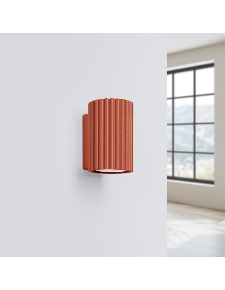 Tube wall lamps - Sollux Wall lamp KARBON 10 ochre red SL.1654 - product kolory-swiatla.pl 2