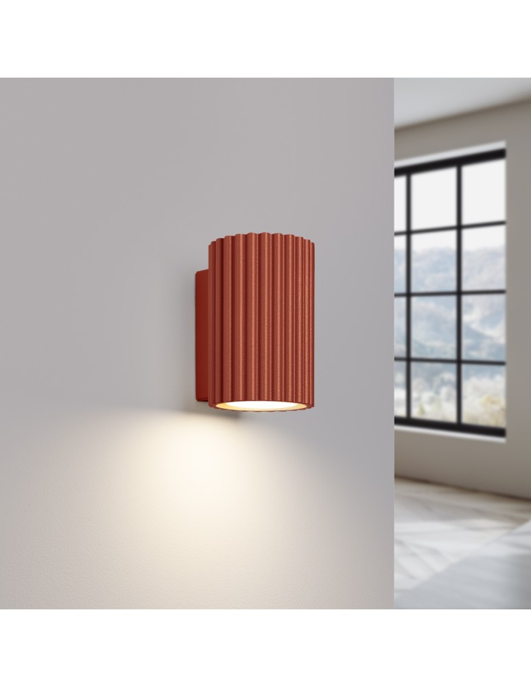 Tube wall lamps - Sollux Wall lamp KARBON 10 ochre red SL.1654 - product kolory-swiatla.pl 3