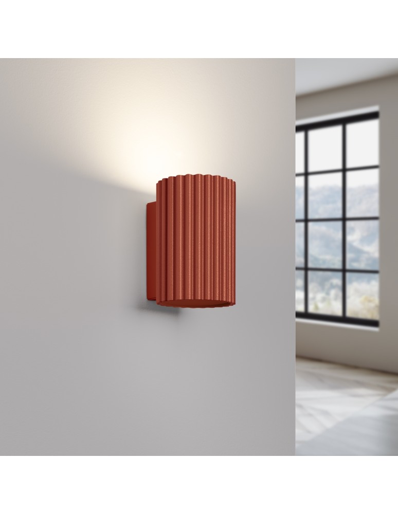 Tube wall lamps - Sollux Wall lamp KARBON 10 ochre red SL.1654 - product kolory-swiatla.pl 4