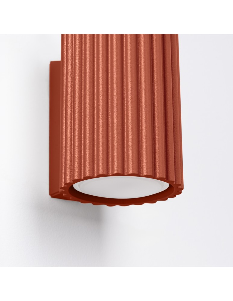 Tube wall lamps - Sollux Wall lamp KARBON 10 ochre red SL.1654 - product kolory-swiatla.pl 6