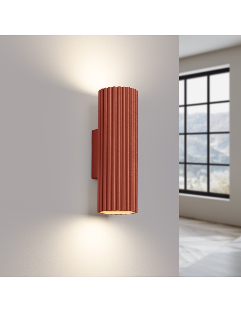 Tube wall lamps - Sollux Wall lamp KARBON 20 ochre red SL.1655 - product kolory-swiatla.pl 3