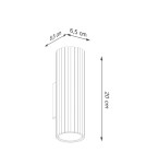 Tube wall lamps - Sollux Wall lamp KARBON 20 ochre red SL.1655 - product 7