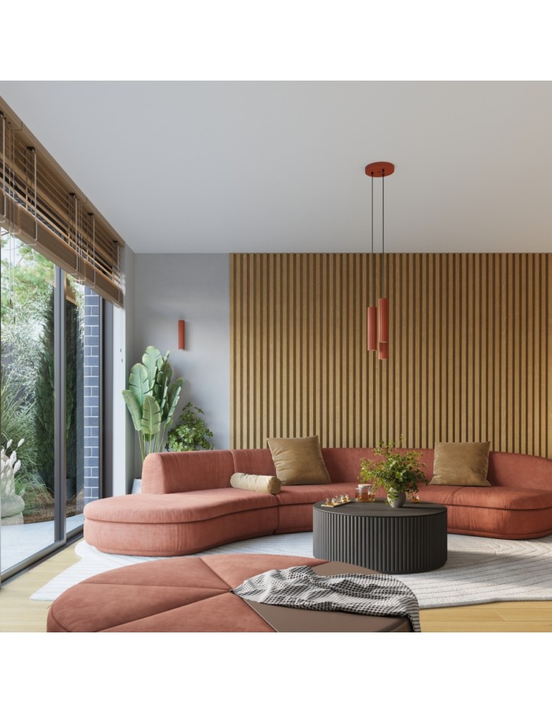 Tube wall lamps - Sollux Wall lamp KARBON 20 ochre red SL.1655 - product kolory-swiatla.pl 9