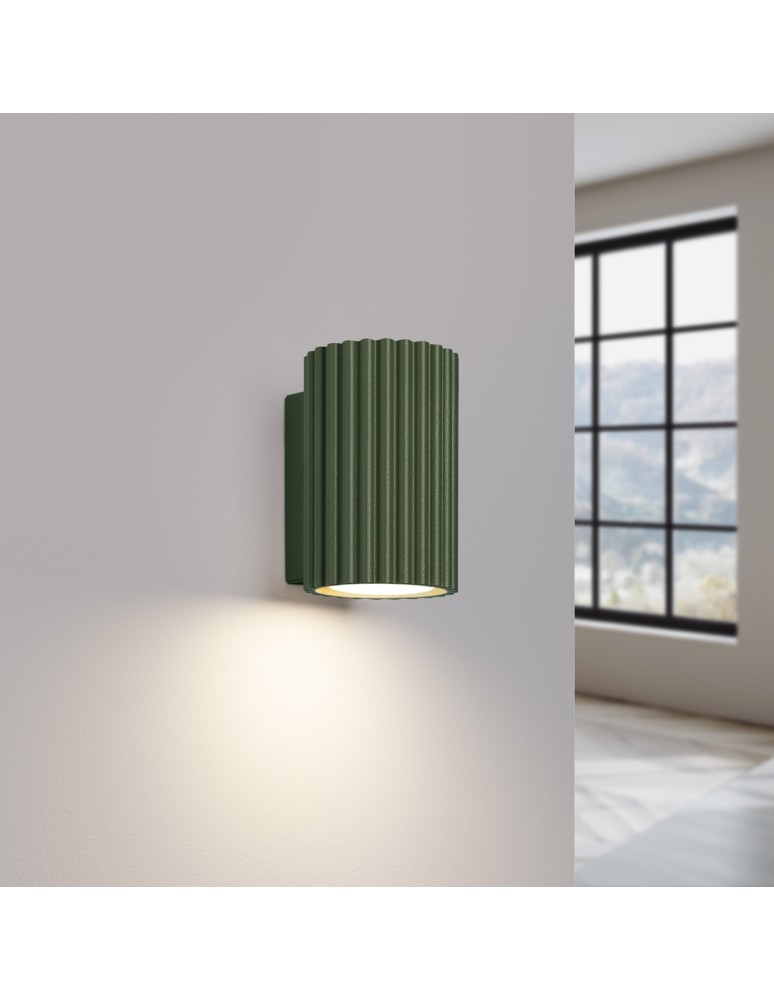 Tube wall lamps - Sollux Wall lamp KARBON 10 olive green SL.1656 - product kolory-swiatla.pl 3