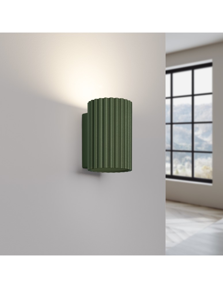 Tube wall lamps - Sollux Wall lamp KARBON 10 olive green SL.1656 - product kolory-swiatla.pl 4
