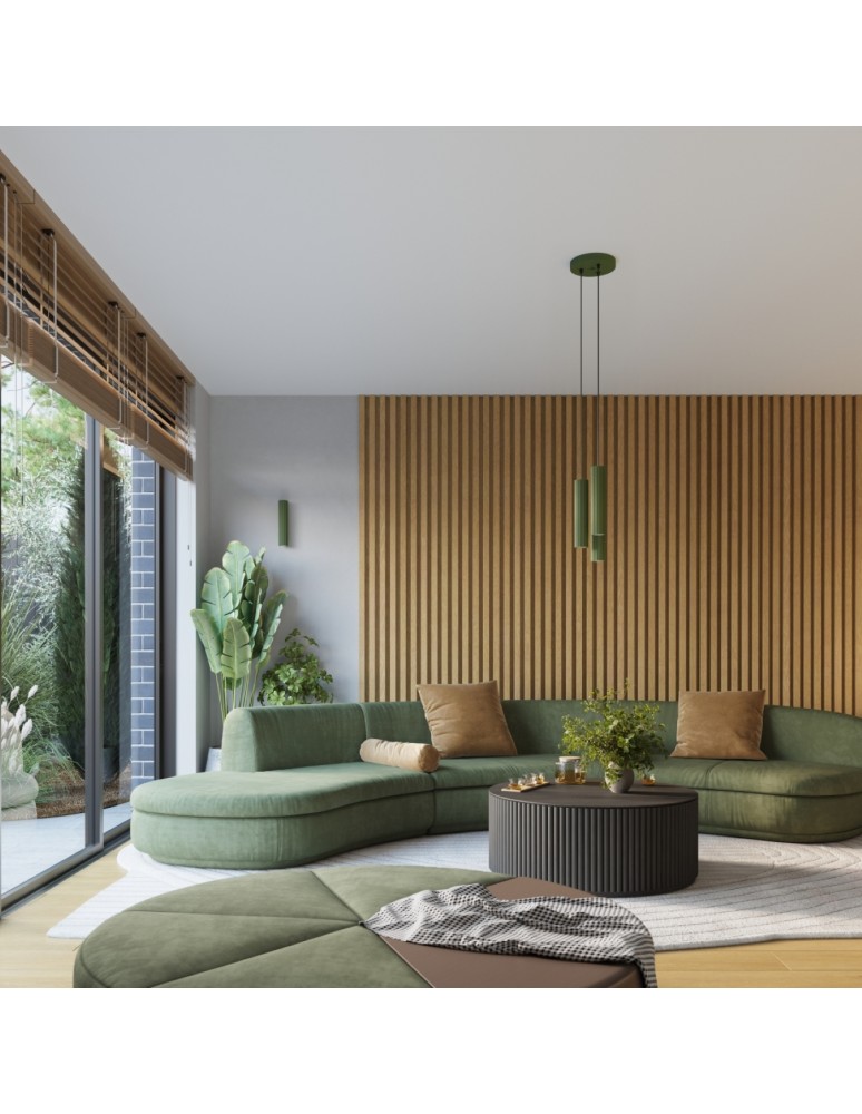 Tube wall lamps - Sollux Wall lamp KARBON 10 olive green SL.1656 - product kolory-swiatla.pl 10