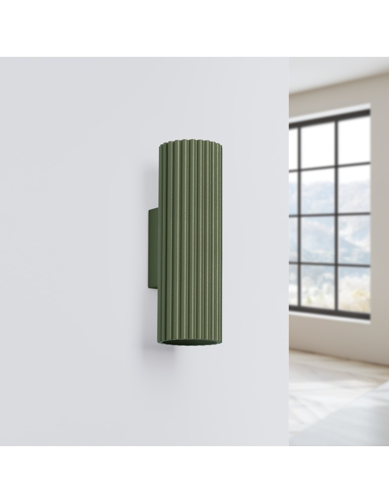 Tube wall lamps - Sollux Wall lamp KARBON 20 olive green SL.1657 - product kolory-swiatla.pl 2