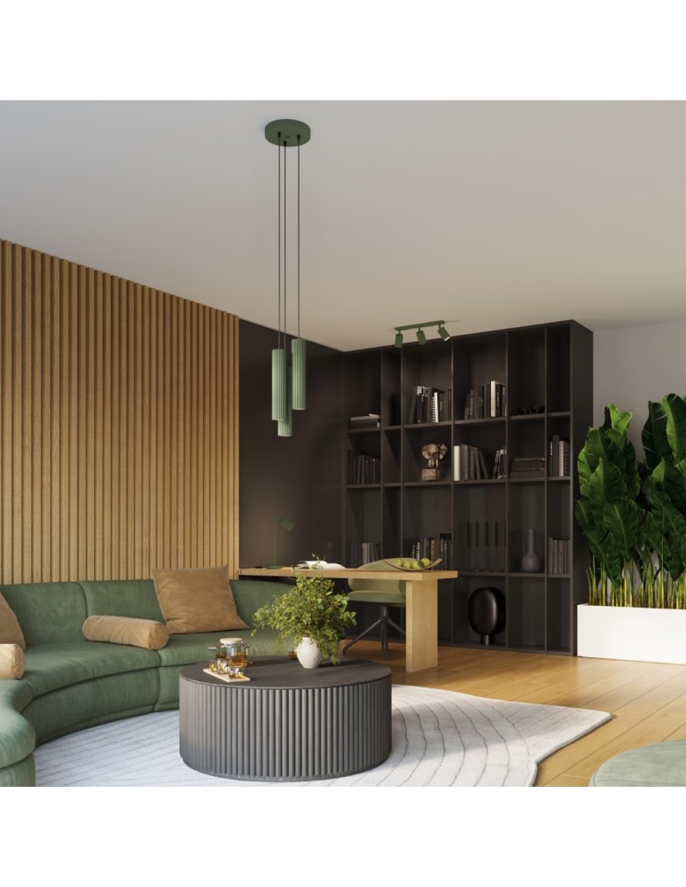 Tube wall lamps - Sollux Wall lamp KARBON 20 olive green SL.1657 - product kolory-swiatla.pl 10