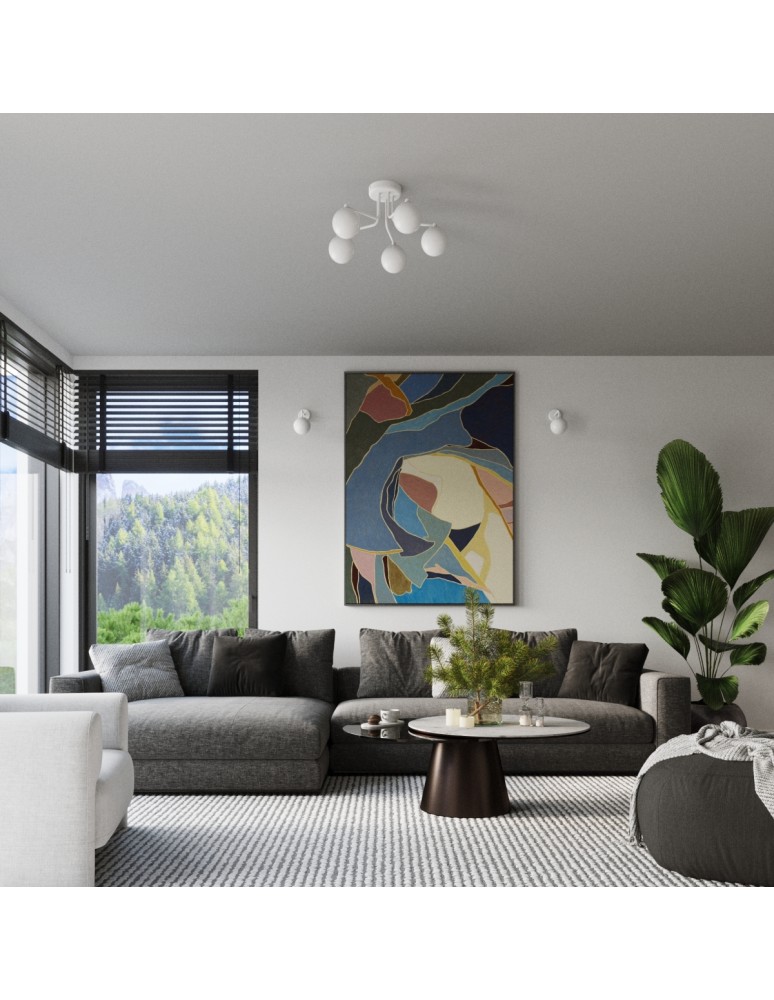 Ceiling lamps spheres - Sollux Chandelier ASTRAL 3 white SL.1659 - product kolory-swiatla.pl 10