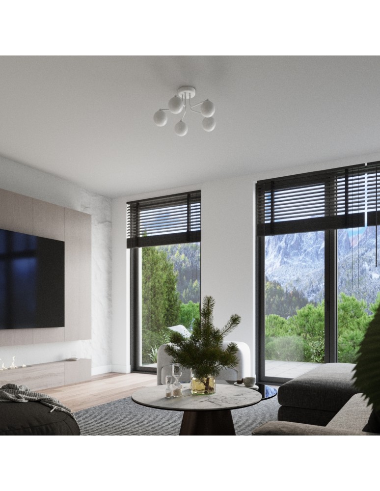 Ceiling lamps spheres - Sollux Chandelier ASTRAL 3 white SL.1659 - product kolory-swiatla.pl 11