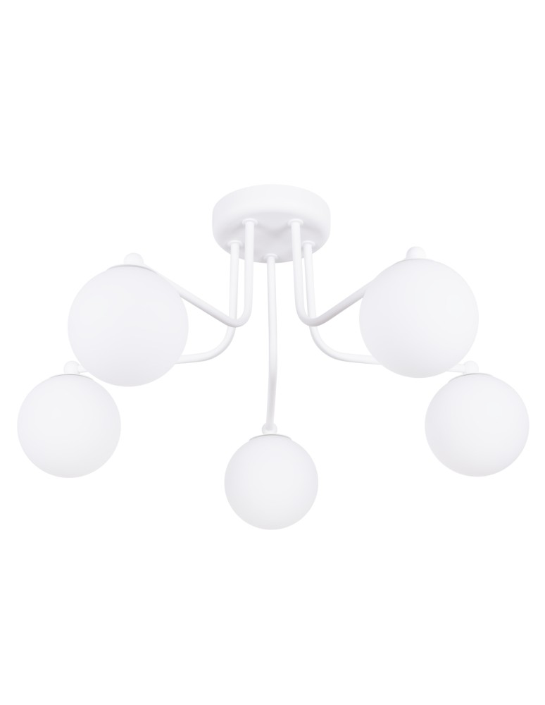 Ceiling lamps spheres - Sollux Chandelier ASTRAL 5 white SL.1660 - product kolory-swiatla.pl 1