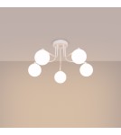 Ceiling lamps spheres - Sollux Chandelier ASTRAL 5 white SL.1660 - product 3