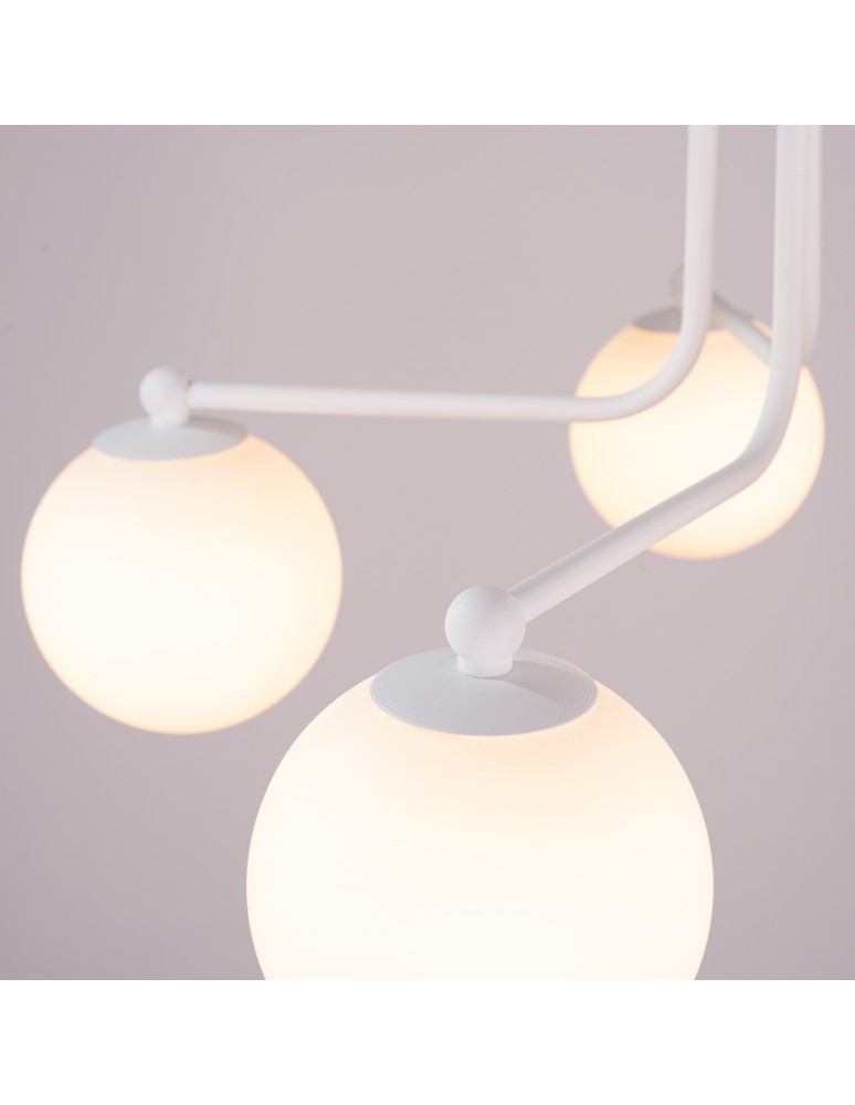 Ceiling lamps spheres - Sollux Chandelier ASTRAL 5 white SL.1660 - product kolory-swiatla.pl 4