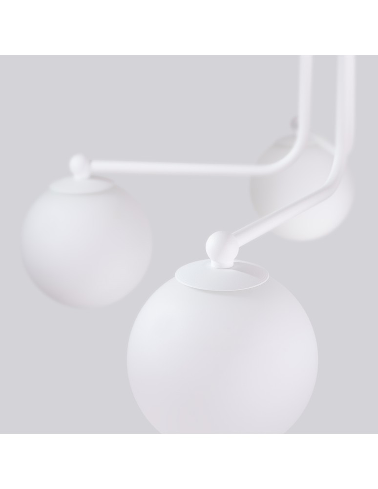 Ceiling lamps spheres - Sollux Chandelier ASTRAL 5 white SL.1660 - product kolory-swiatla.pl 5