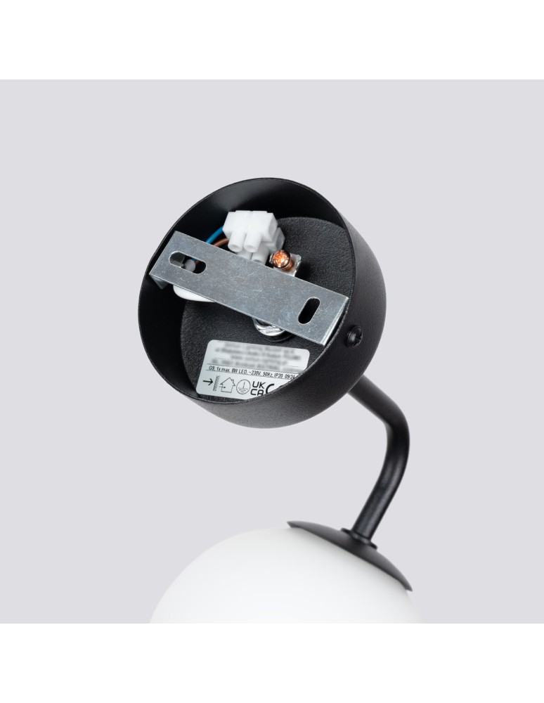 Wall lamps spheres - Sollux Wall lamp ASTRAL 1 black SL.1661 - product kolory-swiatla.pl 4