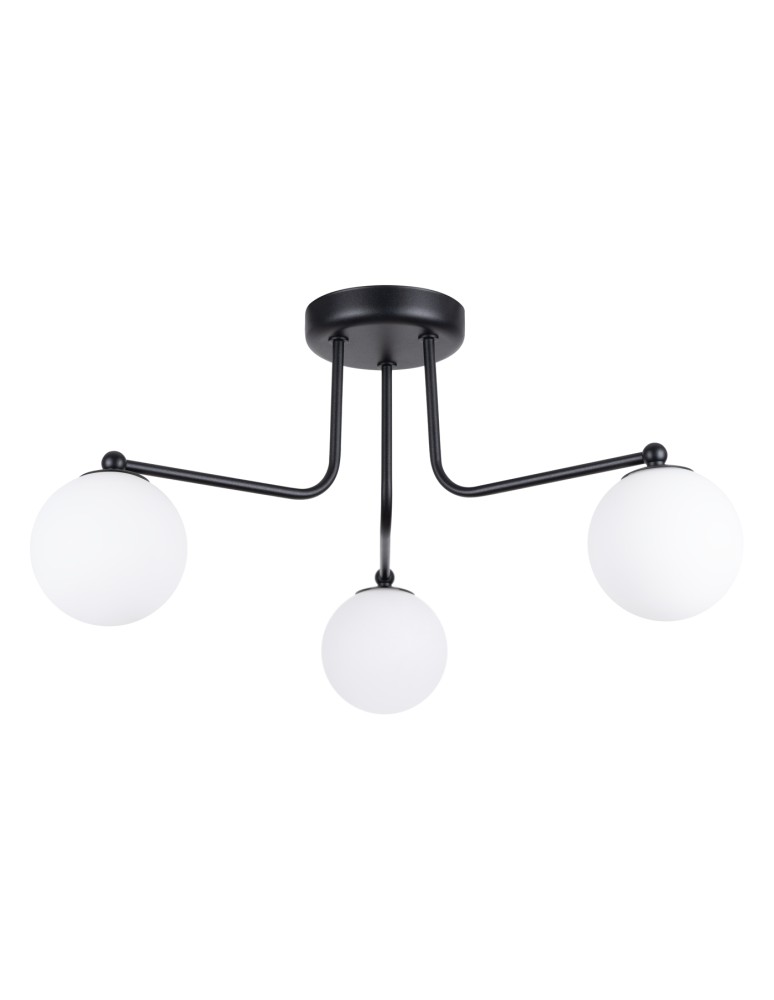Ceiling lamps spheres - Sollux Chandelier ASTRAL 3 black SL.1662 - product kolory-swiatla.pl 1