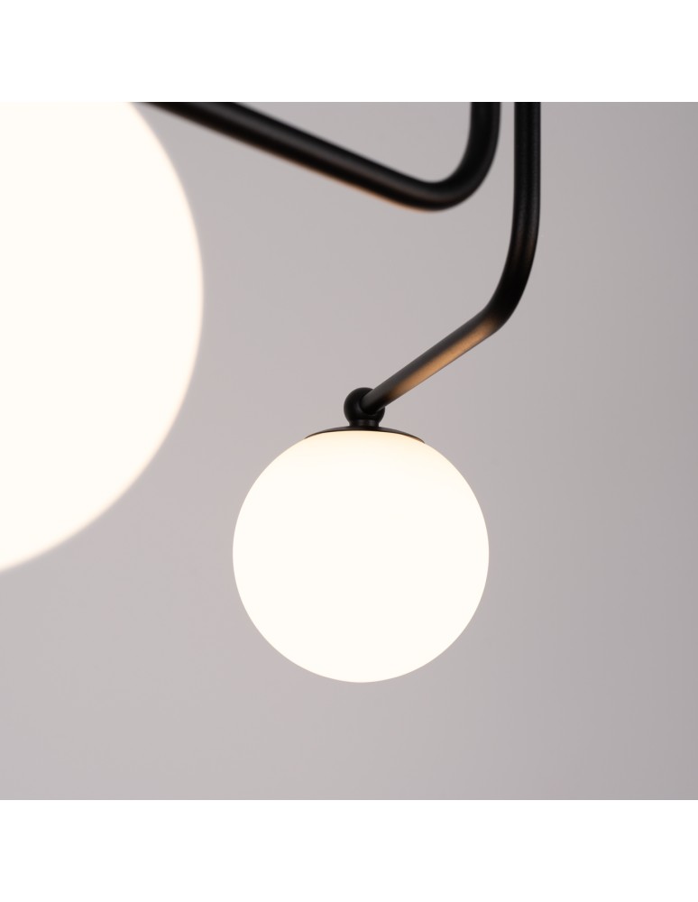 Ceiling lamps spheres - Sollux Chandelier ASTRAL 3 black SL.1662 - product kolory-swiatla.pl 4