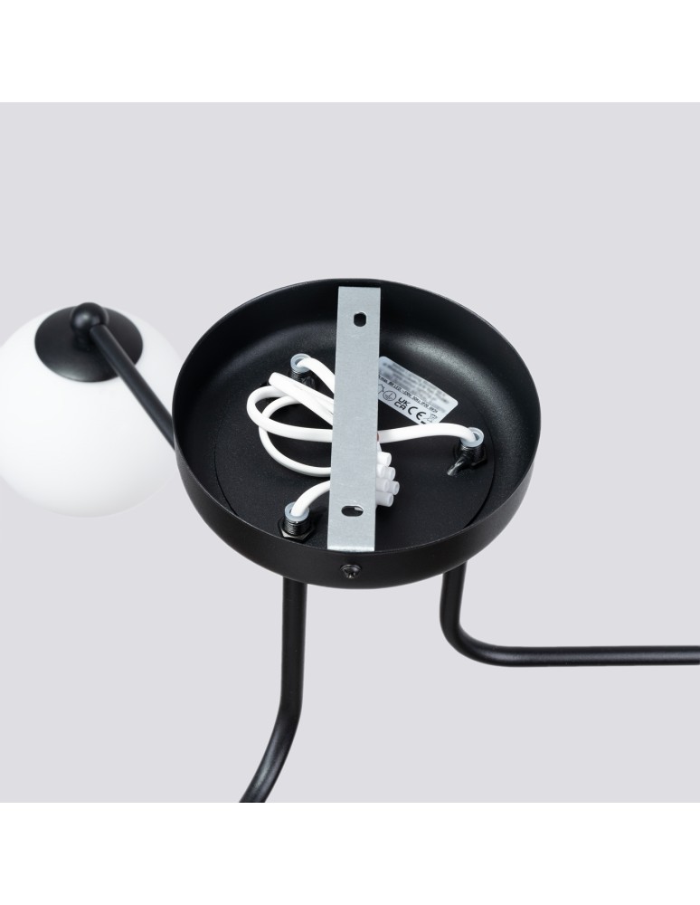 Ceiling lamps spheres - Sollux Chandelier ASTRAL 3 black SL.1662 - product kolory-swiatla.pl 6