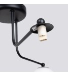 Ceiling lamps spheres - Sollux Chandelier ASTRAL 3 black SL.1662 - product 7