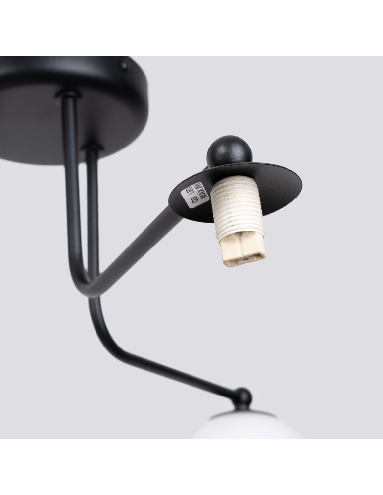 Ceiling lamps spheres - Sollux Chandelier ASTRAL 3 black SL.1662 - product kolory-swiatla.pl 7