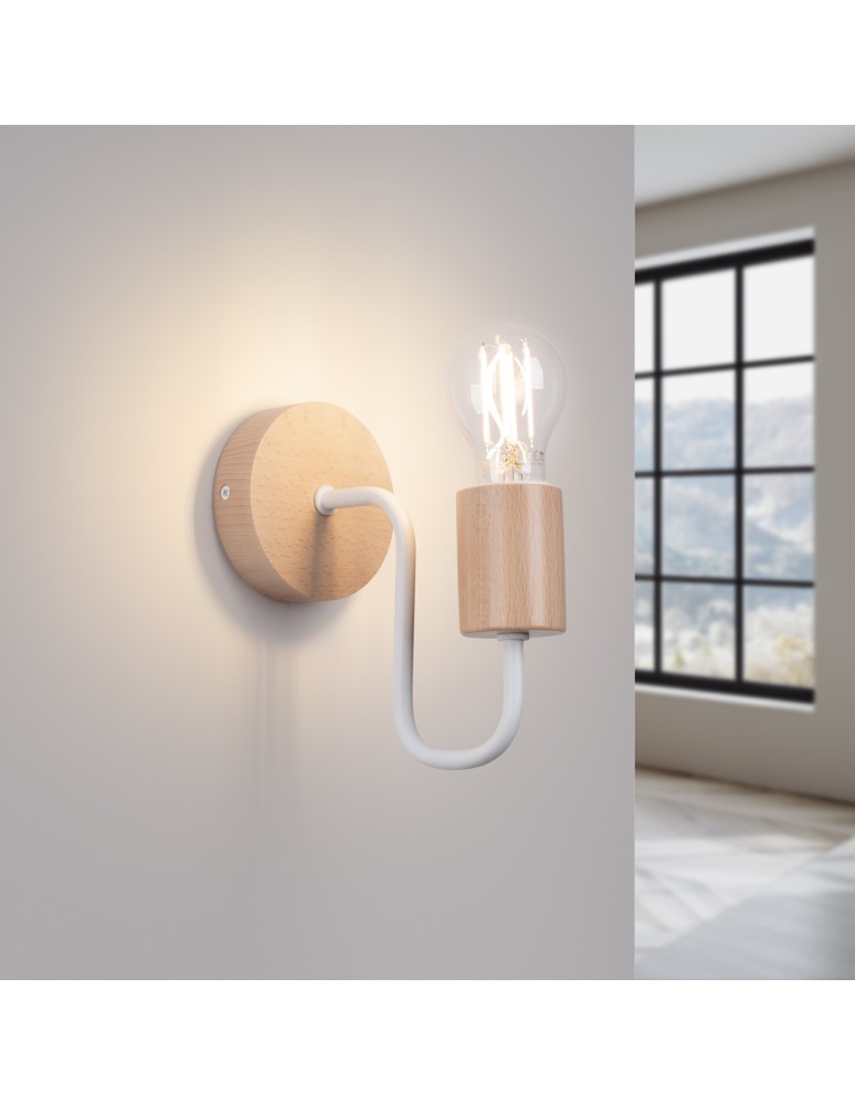 Loft wall lamps - industrial - Sollux Wall lamp TIMBO white SL.1664 - product kolory-swiatla.pl 3