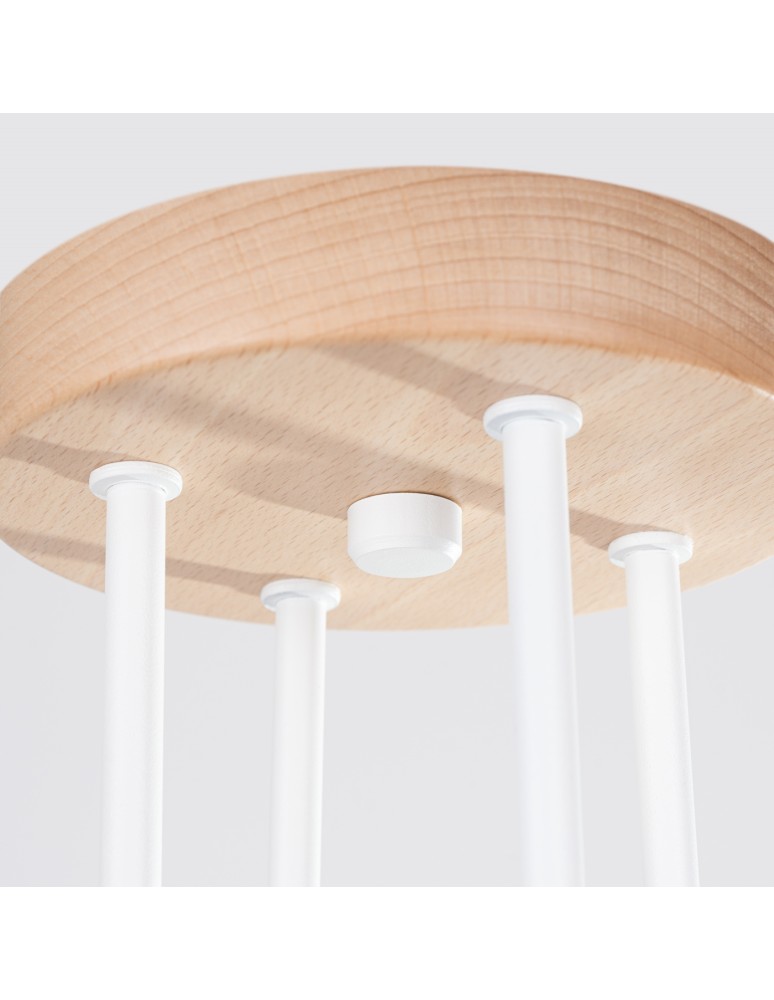 Loft ceiling lamps - industrial - Sollux Chandelier TIMBO 4 white SL.1665 - product kolory-swiatla.pl 8