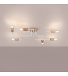 Loft ceiling lamps - industrial - Sollux Chandelier TIMBO 6 white SL.1666 - product 3