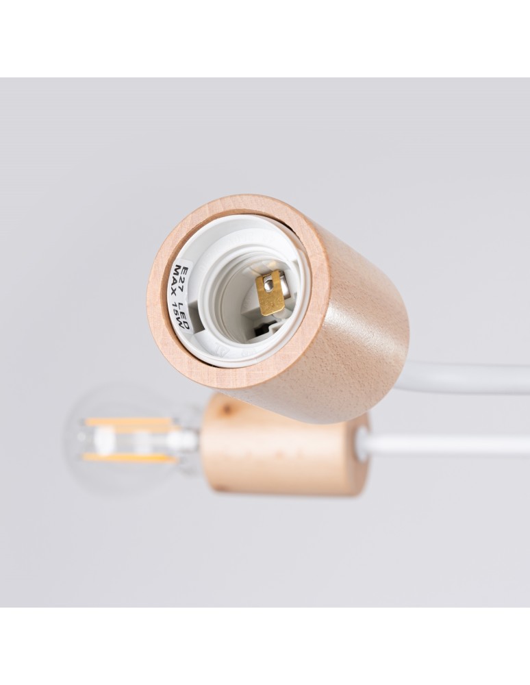 Loft ceiling lamps - industrial - Sollux Chandelier TIMBO 6 white SL.1666 - product kolory-swiatla.pl 5