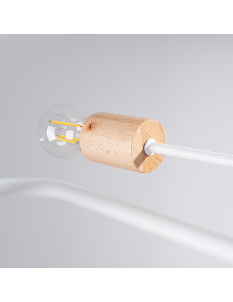 Loft ceiling lamps - industrial - Sollux Chandelier TIMBO 6 white SL.1666 - product kolory-swiatla.pl 6