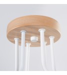 Loft ceiling lamps - industrial - Sollux Chandelier TIMBO 6 white SL.1666 - product 7