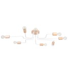 Loft ceiling lamps - industrial - Sollux Chandelier TIMBO 8 white SL.1667 - product 1