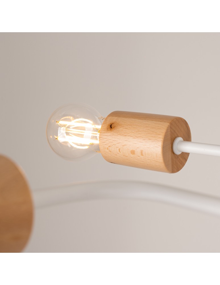 Loft ceiling lamps - industrial - Sollux Chandelier TIMBO 8 white SL.1667 - product kolory-swiatla.pl 4