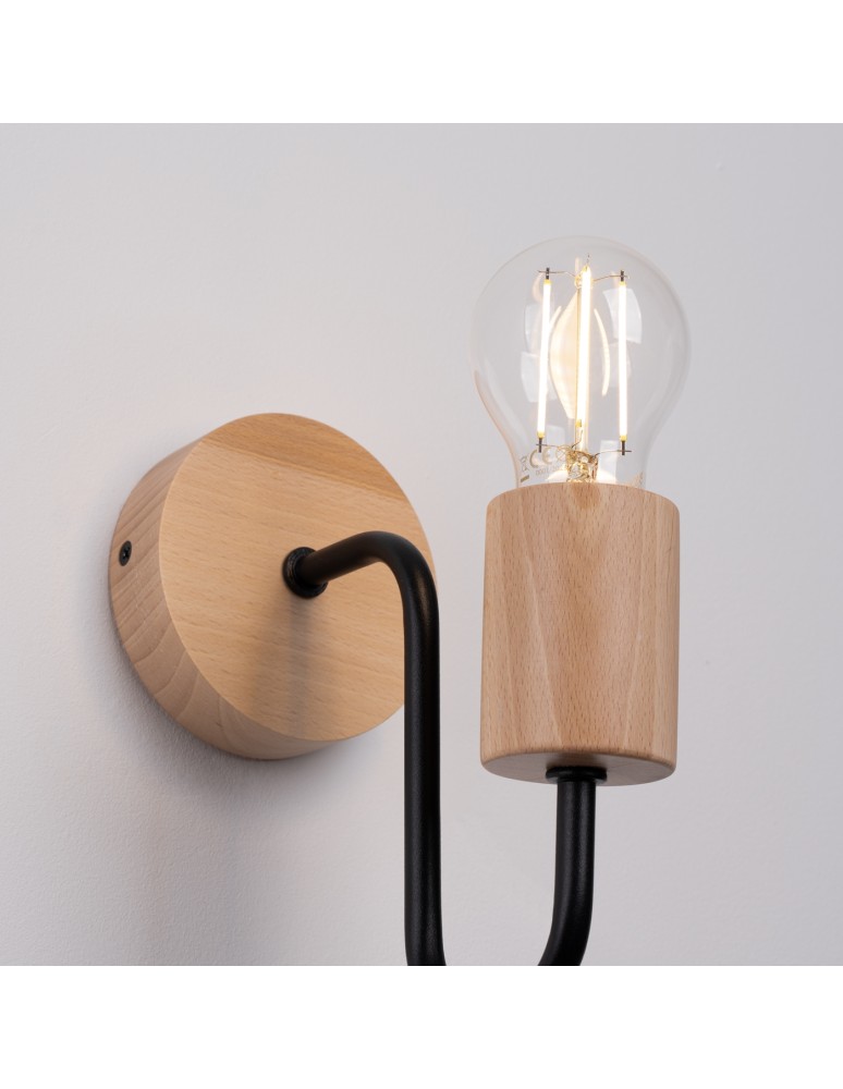 Loft wall lamps - industrial - Sollux Wall lamp TIMBO black SL.1668 - product kolory-swiatla.pl 7