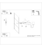 Sollux Kinkiet TIMBO czarny SL.1668