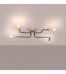 Loft ceiling lamps - industrial - Sollux Chandelier TIMBO 4 black SL.1669 - product 3