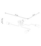 Loft ceiling lamps - industrial - Sollux Chandelier TIMBO 4 black SL.1669 - product 9