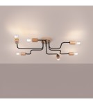 Loft ceiling lamps - industrial - Sollux Chandelier TIMBO 6 black SL.1670 - product 3