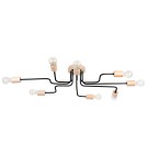 Loft ceiling lamps - industrial - Sollux Chandelier TIMBO 8 black SL.1671 - product 1