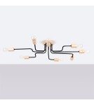 Loft ceiling lamps - industrial - Sollux Chandelier TIMBO 8 black SL.1671 - product 2