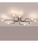 Loft ceiling lamps - industrial - Sollux Chandelier TIMBO 8 black SL.1671 - product 3