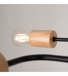 Loft ceiling lamps - industrial - Sollux Chandelier TIMBO 8 black SL.1671 - product 4