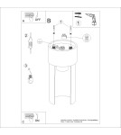 Modern ceiling lamps - Sollux Plafond FLASH white SL.1673 - product 9
