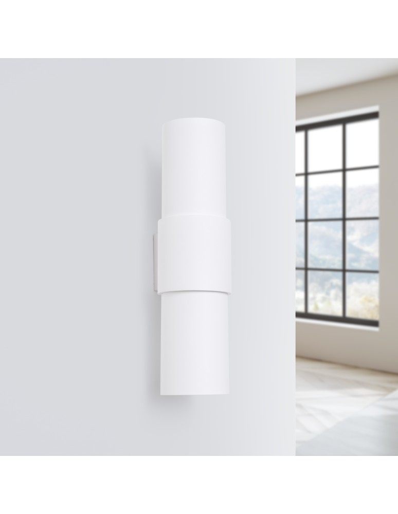 Tube wall lamps - Sollux Wall lamp FLASH 2 white SL.1674 - product kolory-swiatla.pl 2
