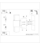 Tube wall lamps - Sollux Wall lamp FLASH 2 white SL.1674 - product 10