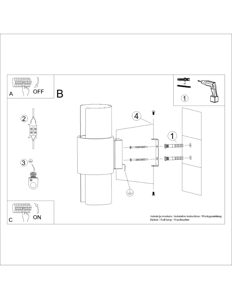 Sollux Kinkiet FLASH 2 biały SL.1674