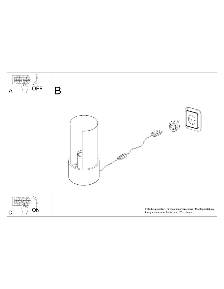 Decorative table lamps - Sollux FLASH desk lamp white SL.1675 - product kolory-swiatla.pl 10