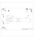 Modern wall lamps - Sollux Wall lamp FLASH white SL.1676 - product 9