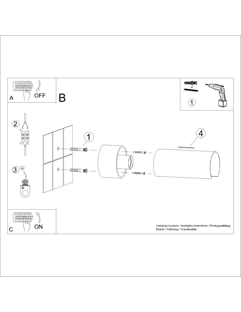 Modern wall lamps - Sollux Wall lamp FLASH white SL.1676 - product kolory-swiatla.pl 9